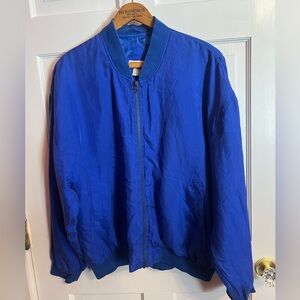 Vibrant Blue Men's Bomber Jacket